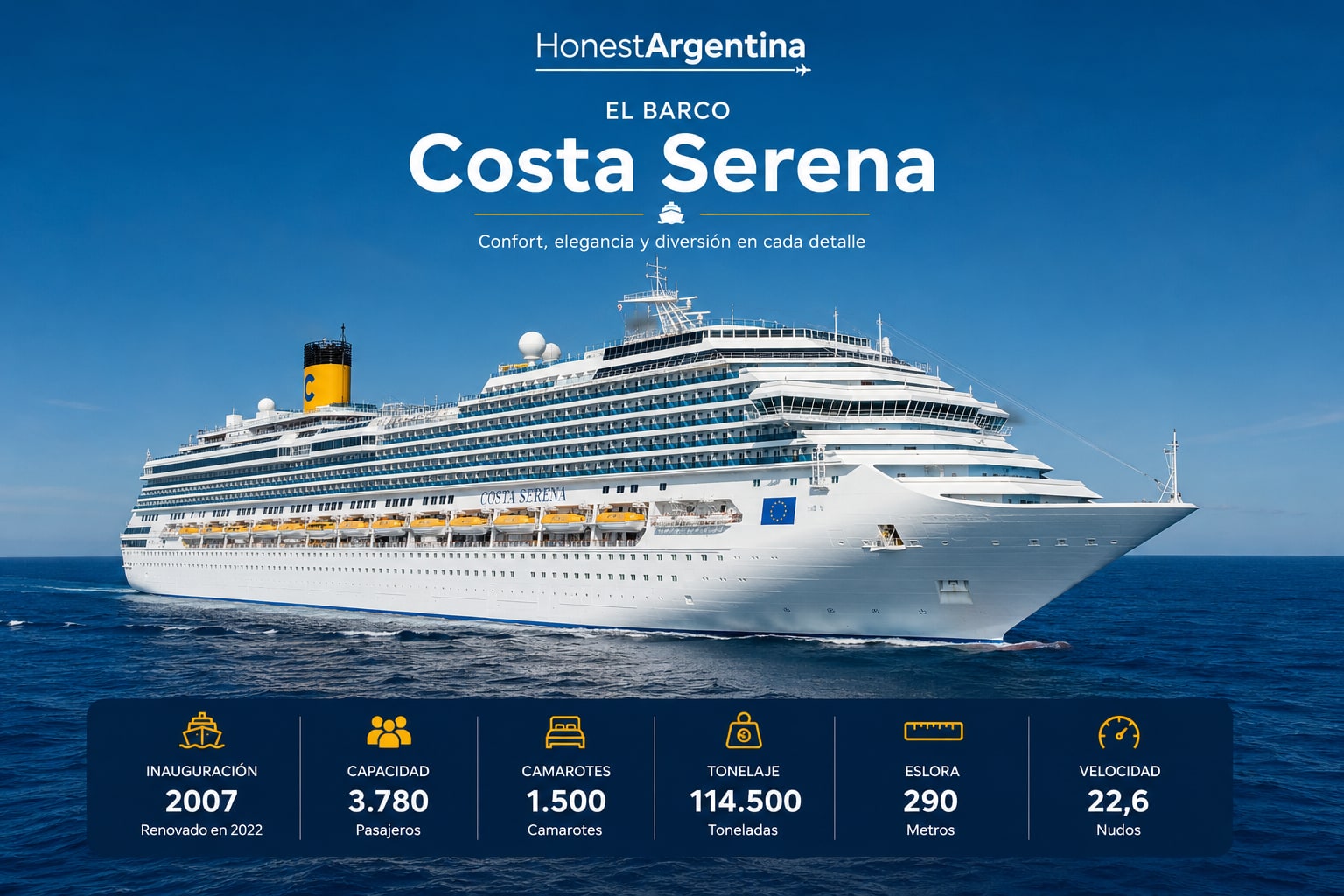 Costa Serena navegando
